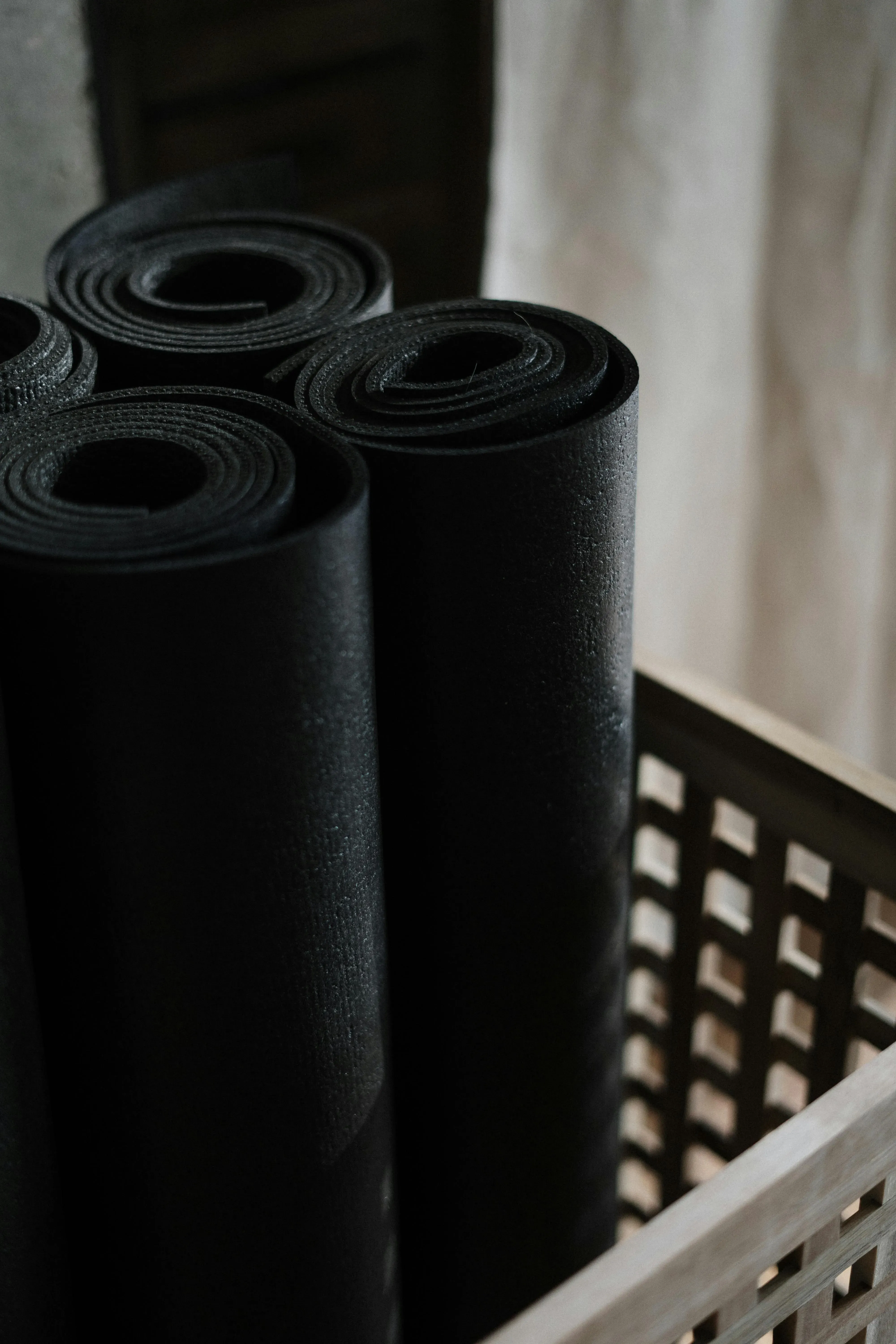 Hopprullade yogamattor.